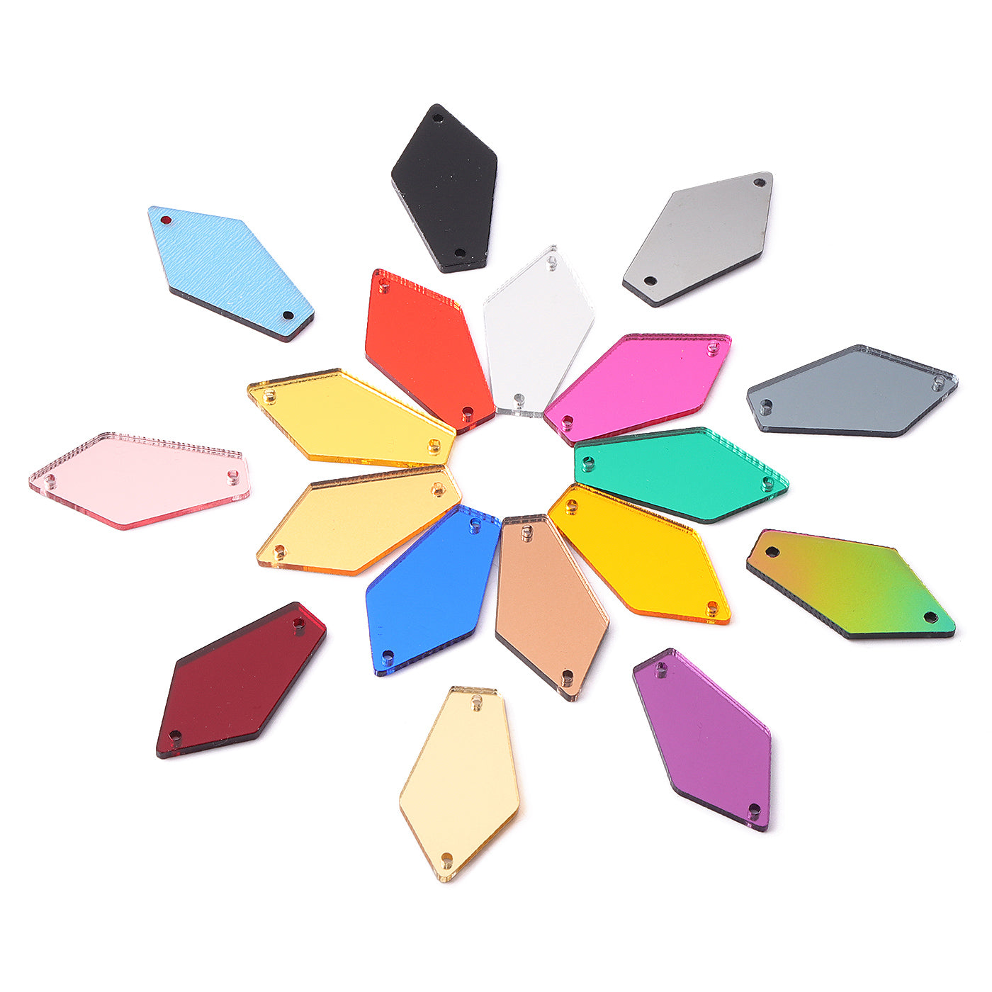 Arrow Shape Multi Colors Acrylic Sew-on Mirror For Dance Costume WholesaleRhinestone Hauptbild