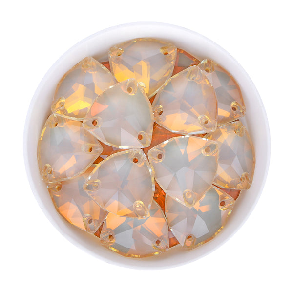Silk AM Trilliant Shape High Quality Glass Sew-on Rhinestones WholesaleRhinestone