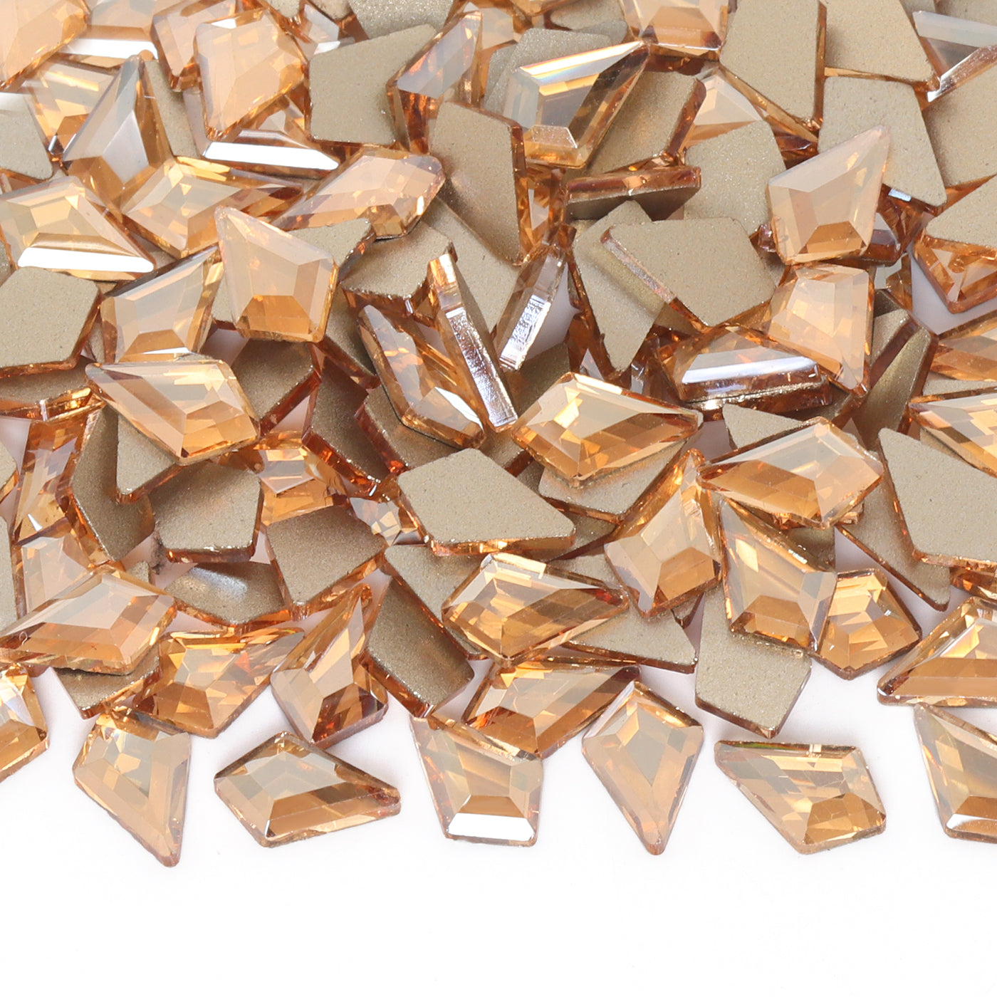 Arrow Shape Golden Shadow Flat Back Fancy Rhinestones WholesaleRhinestone
