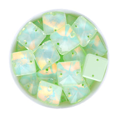 Light Azore AM Rivoli Square Shape High Quality Glass Sew-on Rhinestones