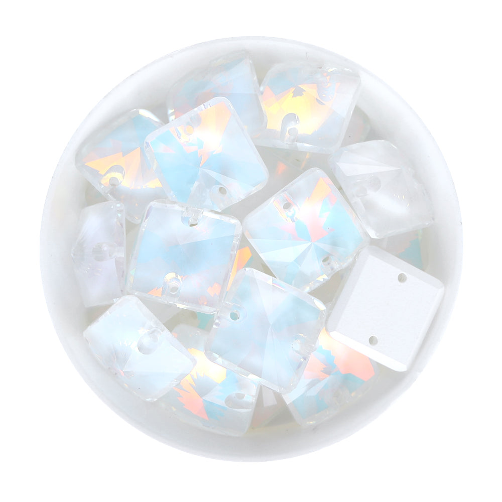 Crystal AM Rivoli Square Shape High Quality Glass Sew-on Rhinestones WholesaleRhinestone Hauptbild