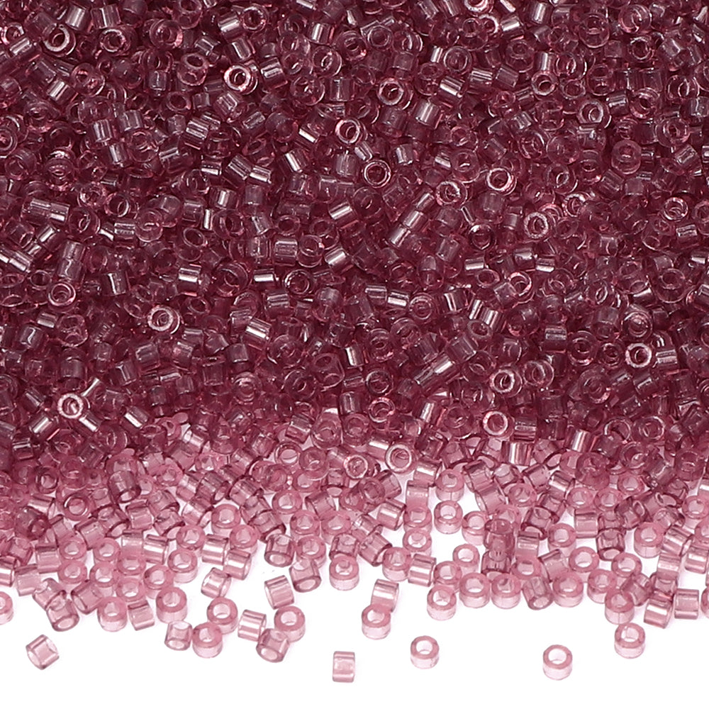 Transparent Light Purple Color Hight Quality Glass Cylinder Seed Beads 1.6 MM Size BS1024 WholesaleRhinestone メイン画像