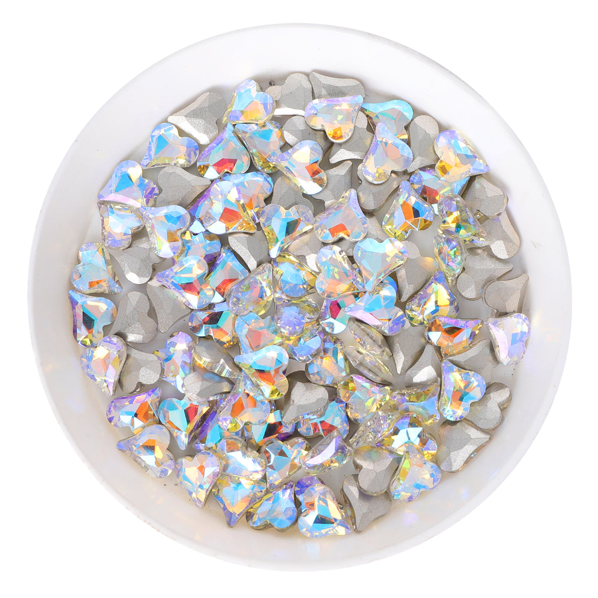 Sweet Heart Shape Paradise Shine Glass Pointed Back Fancy Rhinestones WholesaleRhinestone メイン画像
