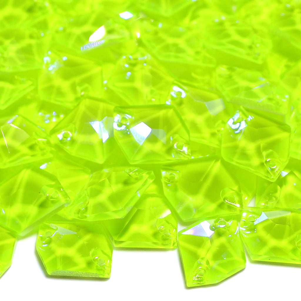 Electric Neon Jonquil Cosmic Shape High Quality Glass Sew-on Rhinestones WholesaleRhinestone