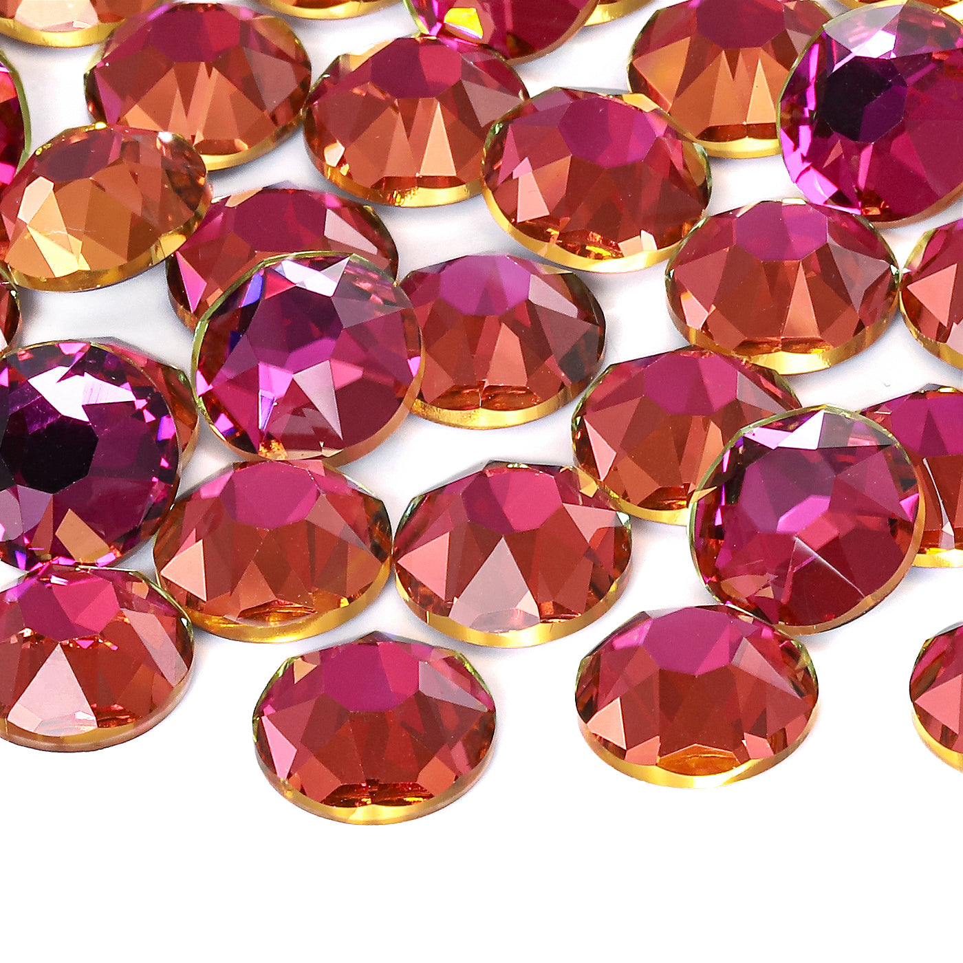 Violet Blue XIRIUS Round Shape High Quality Glass Beveled Flat Back Rhinestones WholesaleRhinestone Imagen principal del producto