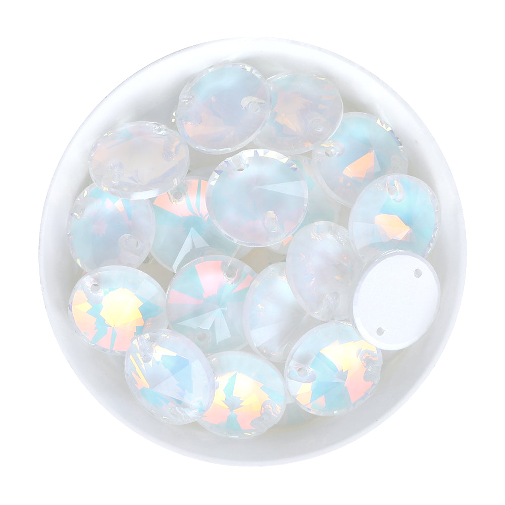 Crystal AM Rivoli  Shape High Quality Glass Sew-on Rhinestones WholesaleRhinestone