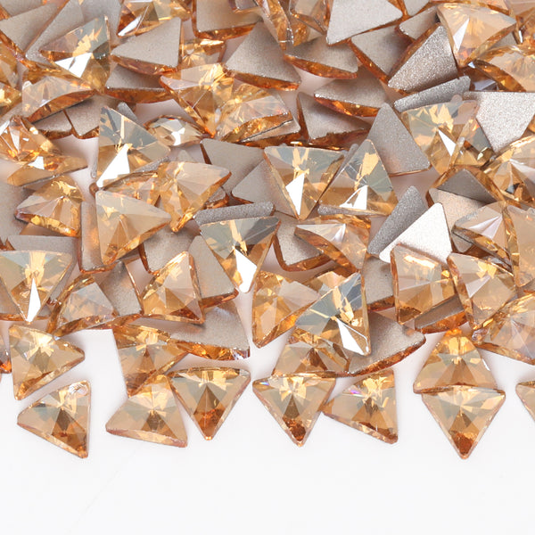 Triangle Shape Golden Shadow Flat Back Fancy Rhinestones WholesaleRhinestone