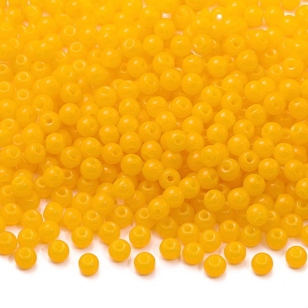 Various Colors 4.5 MM Round Shape Glass Seed Beads for Bracelets and Jewelry Making WholesaleRhinestone