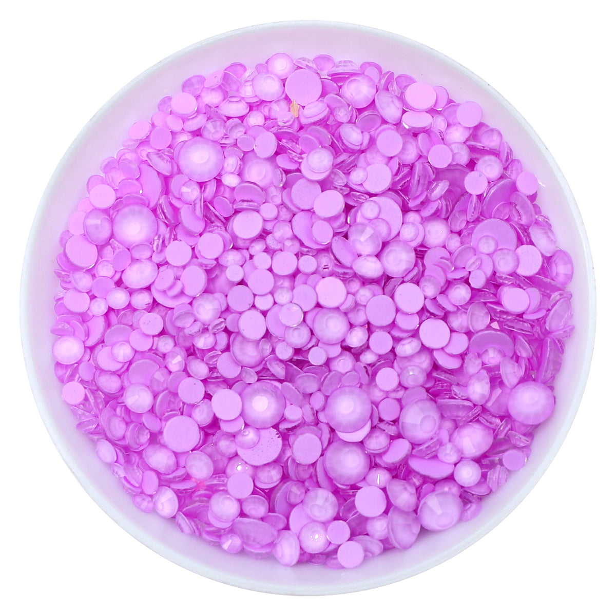 Mixed Sizes Light Violet FlatBack Neon Rhinestones For Nail Art WholesaleRhinestone Main image