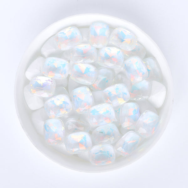 Crystal AM Pillow Shape Glass Pointed Back Fancy Rhinestones WholesaleRhinestone