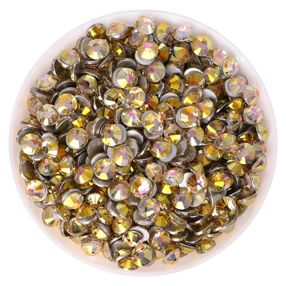 Silk Moonlight Glass FlatBack Rhinestones Silver Back WholesaleRhinestone Main image