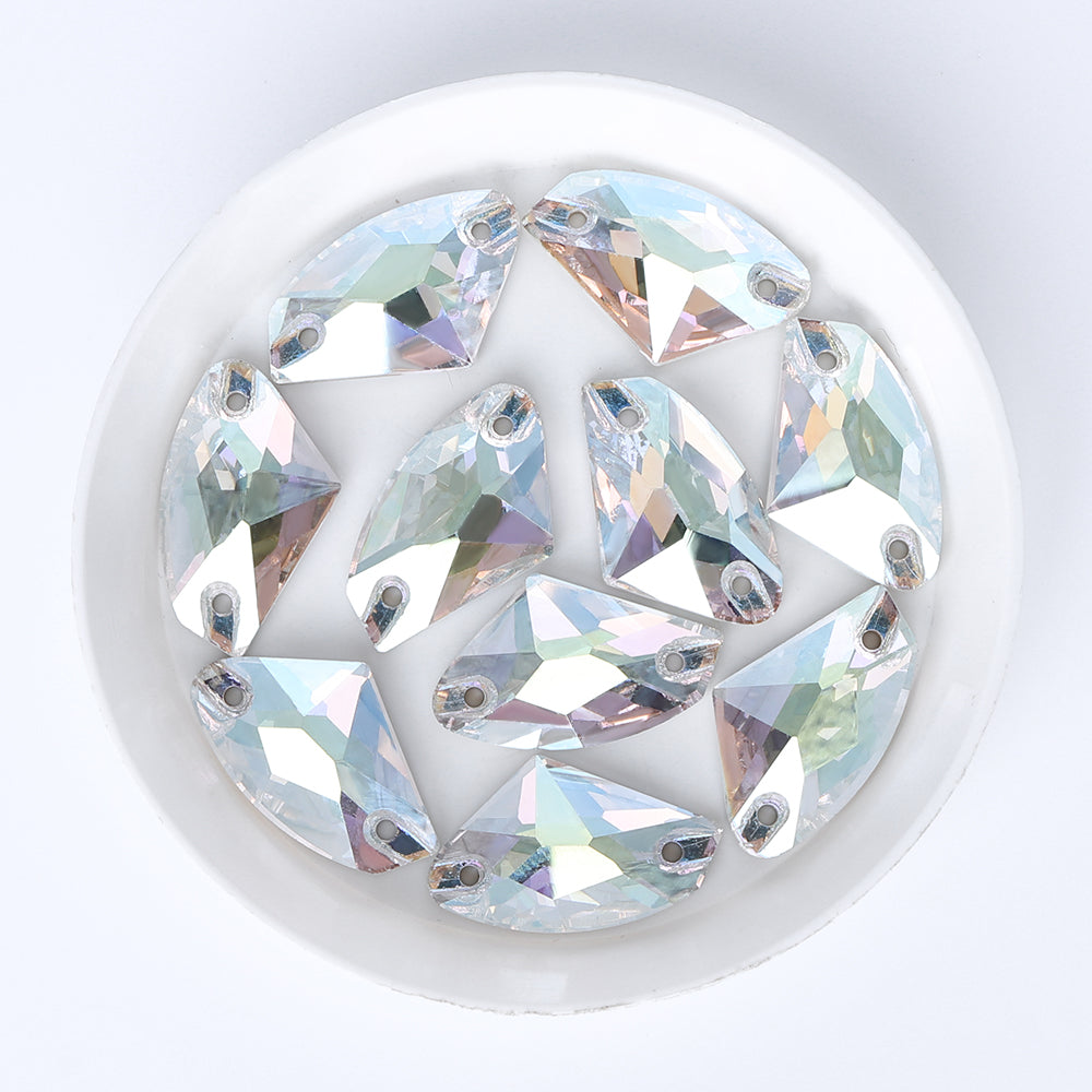 Crystal Transmission Galactic Shape High Quality Glass Sew-on Rhinestones