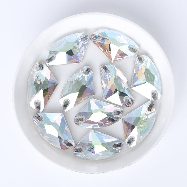Crystal Transmission Galactic Shape High Quality Glass Sew-on Rhinestones