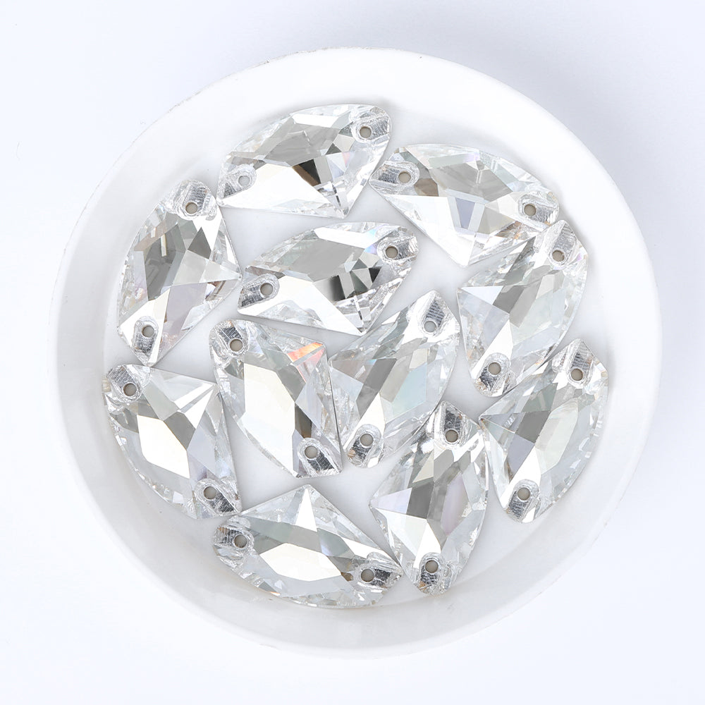 Silver Shade Galactic Shape High Quality Glass Sew-on Rhinestones WholesaleRhinestone