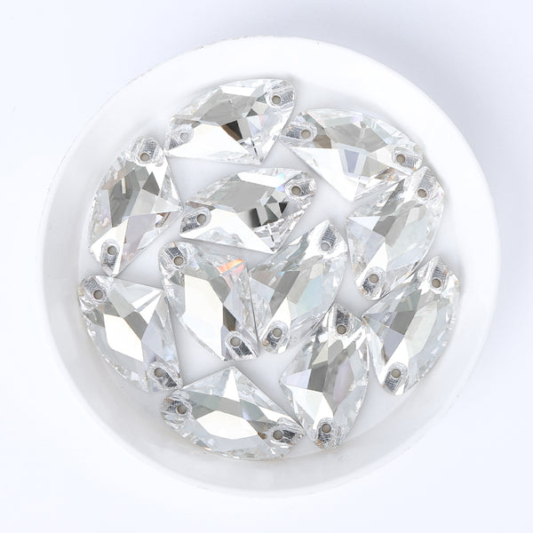 Silver Shade Galactic Shape High Quality Glass Sew-on Rhinestones WholesaleRhinestone