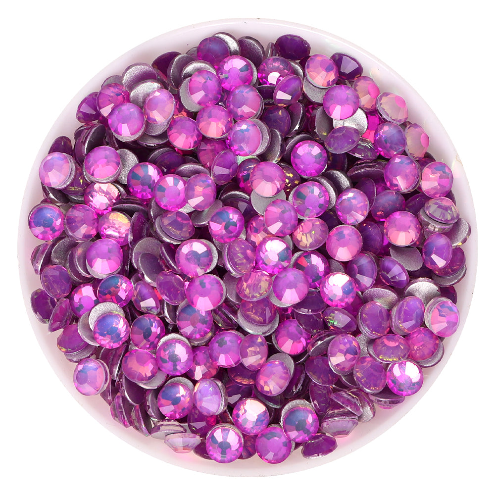 Crystal Lavender Purple Glass FlatBack Rhinestones Silver Back WholesaleRhinestone メイン画像