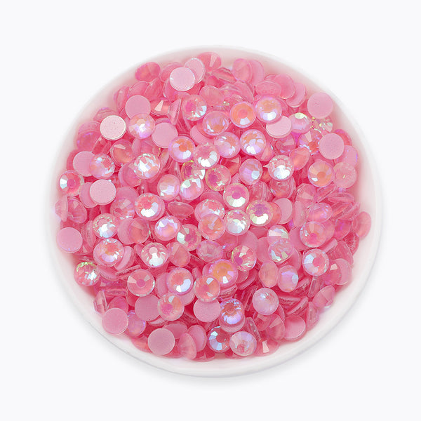 Mocha Shimmer Lt Pink Glass Flat Back Rhinestones WholesaleRhinestone