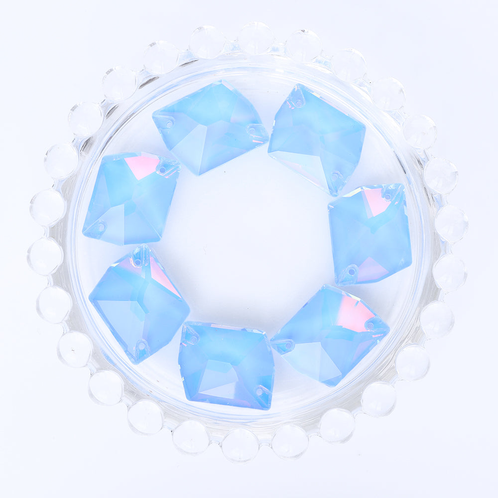 Light Sapphire AM Cosmic Shape High Quality Glass Sew-on Rhinestones WholesaleRhinestone