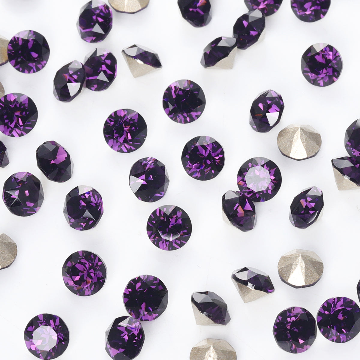 Amethyst XIRIUS Chaton Shape High Quality Glass Pointed Back Fancy Rhinestones WholesaleRhinestone