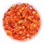Flashing Bright Orange Glass FlatBack Rhinestones Silver Back WholesaleRhinestone