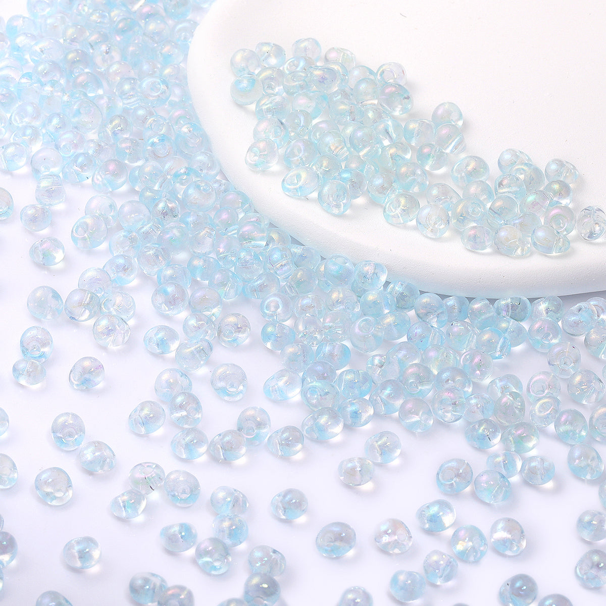 Various Colors Transparent AB Drop Shape Glass Seed Beads WholesaleRhinestone