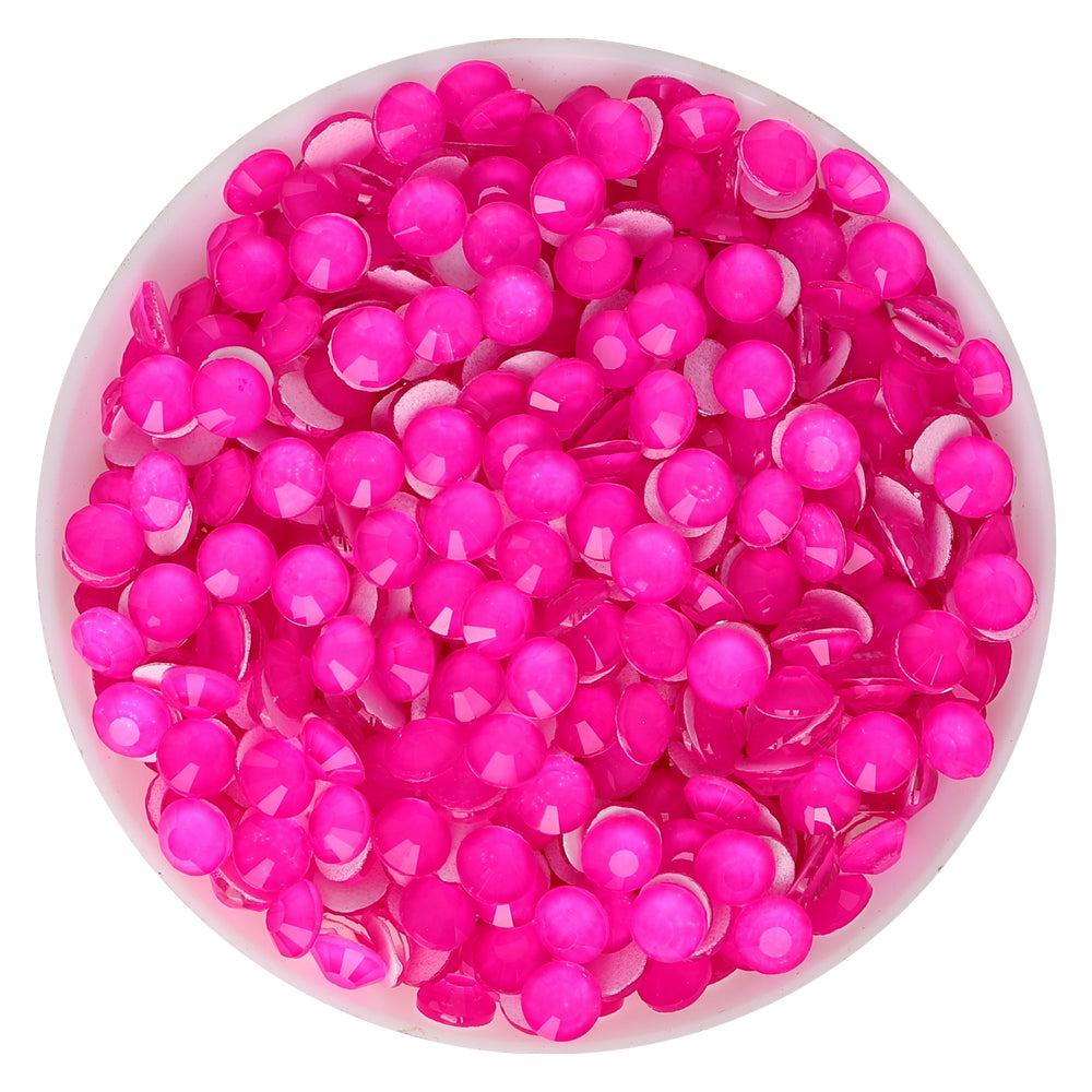Neon Barbie Pink Glass FlatBack Neon Rhinestones WholesaleRhinestone Main image