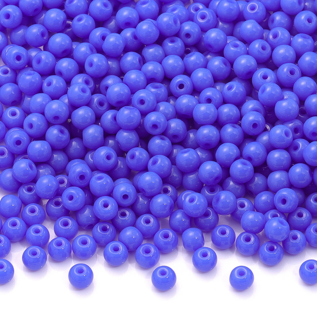 Various Colors 4.5 MM Round Shape Glass Seed Beads for Bracelets and Jewelry Making WholesaleRhinestone