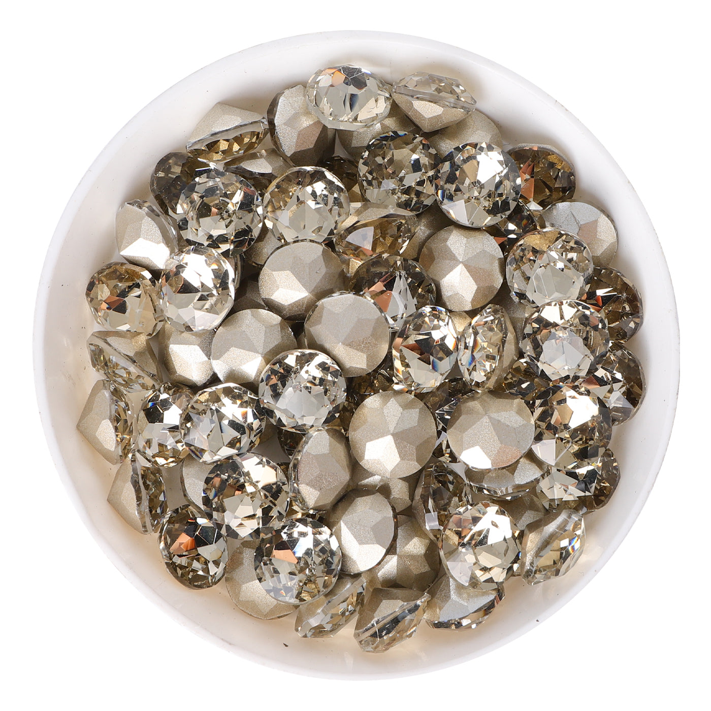 Light Coffee XIRIUS Chaton Shape Glass Pointed Back Fancy Rhinestones WholesaleRhinestone Главное изображение товара
