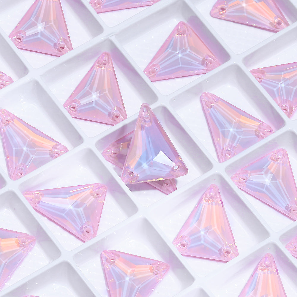 Slim Triangle Shape Rosaline AM High Quality Glass Sew-on Rhinestones WholesaleRhinestone