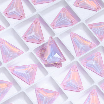 Slim Triangle Shape Rosaline AM High Quality Glass Sew-on Rhinestones WholesaleRhinestone