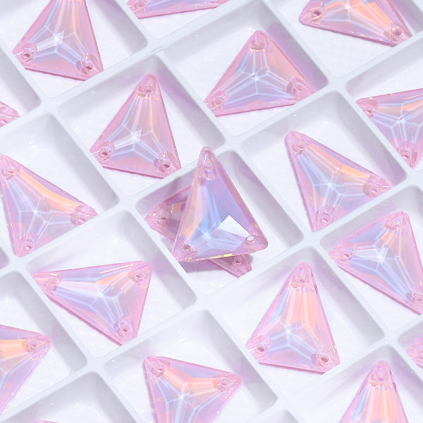 Slim Triangle Shape Rosaline AM High Quality Glass Sew-on Rhinestones WholesaleRhinestone