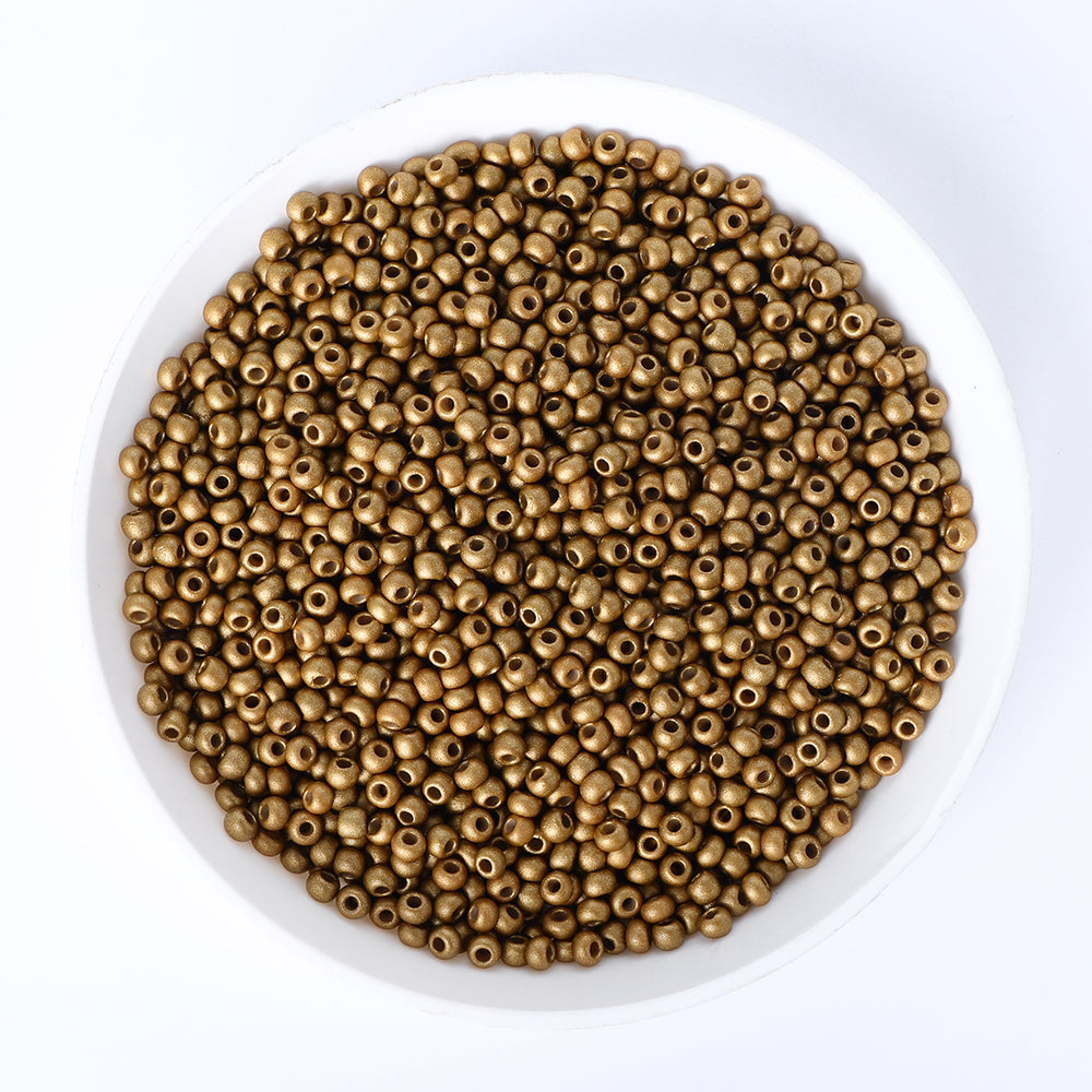 Glass Galvanized Seed Beads 12/0 Size 1.8mm GA-1038 Color WholesaleRhinestone