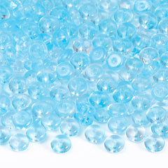 Ulike farger gjennomsiktig godteri serie heldig spenne form glassfrøperler