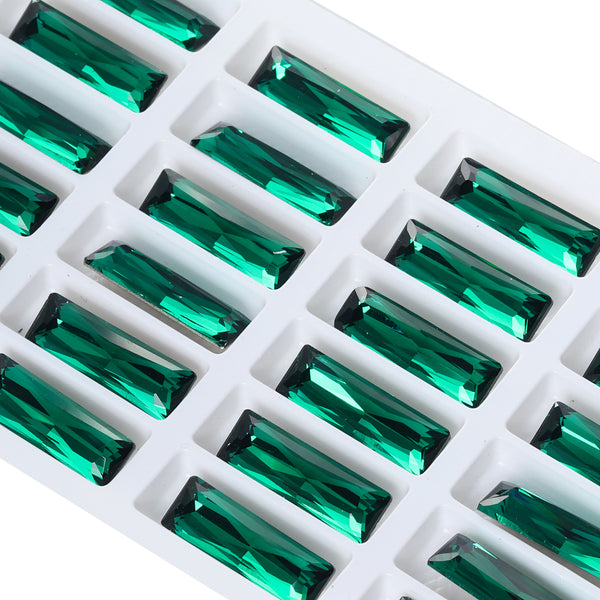 Emerald Princess Baguette Shape High Quality Glass Pointed Back Fancy Rhinestones WholesaleRhinestone