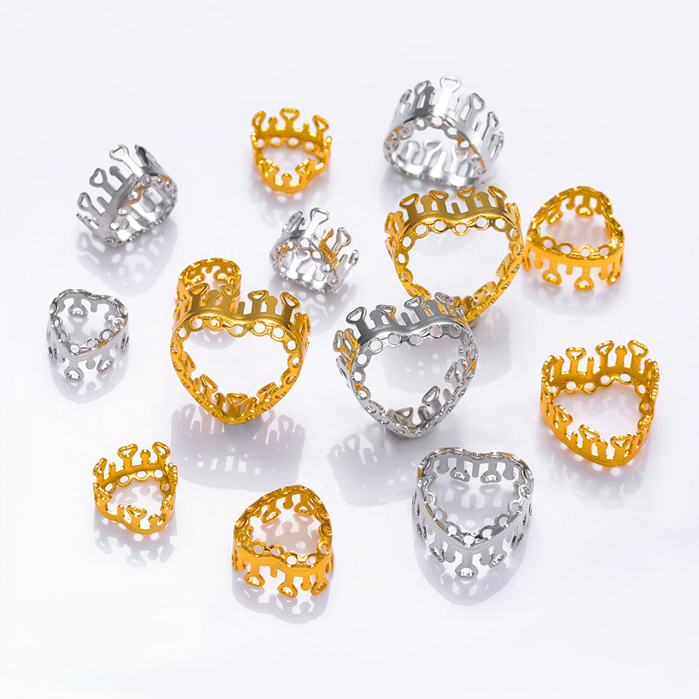 Maxi Heart Shape High-Quality Sew-on Nest Hollow Claw For Rhinestone Claw settings WholesaleRhinestone
