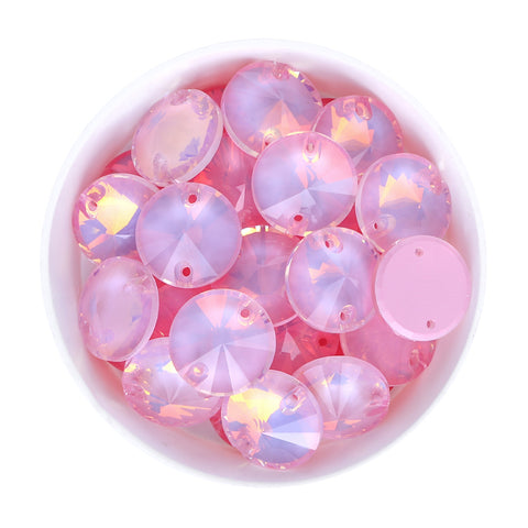 Rosaline AM Rivoli  Shape High Quality Glass Sew-on Rhinestones