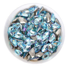 Blue Fairy Galactic Shape Glass Pointed Back Fancy Rhinestones