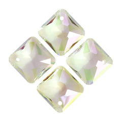 Luminous Green Princess Cut High Quality Glass Rhinestone Pendant WholesaleRhinestone