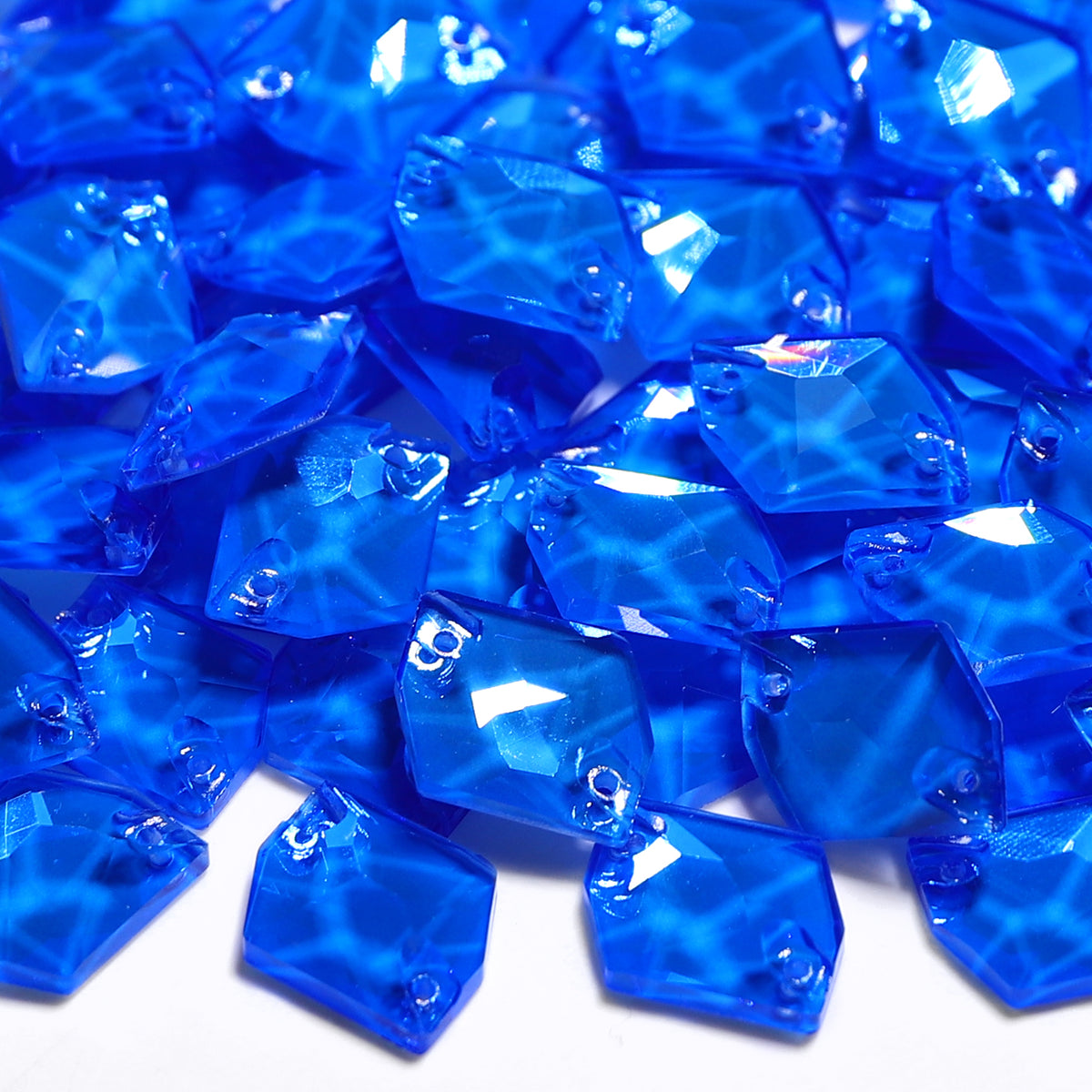 Electric Neon Blue Cosmic Shape High Quality Glass Sew-on Rhinestones WholesaleRhinestone