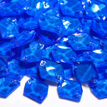 Electric Neon Blue Cosmic Shape High Quality Glass Sew-on Rhinestones WholesaleRhinestone