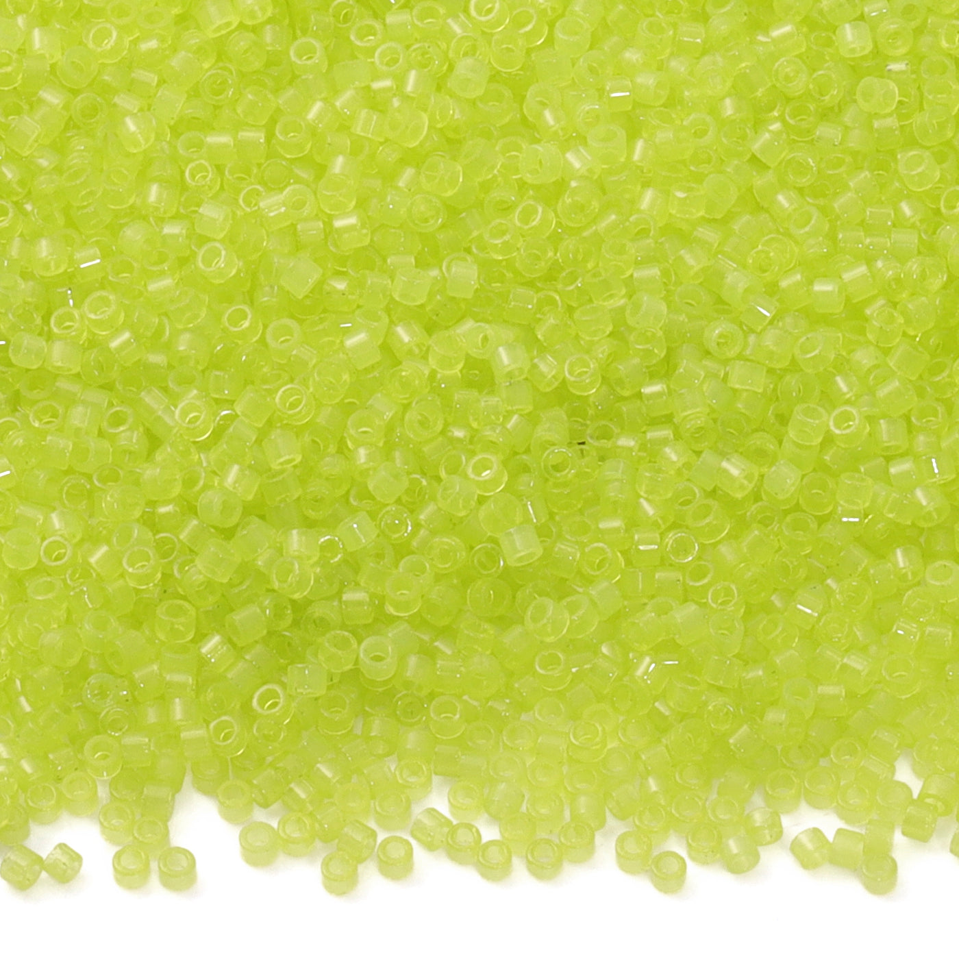 Transparent Chartreuse Color Hight Quality Glass Cylinder Seed Beads 1.6 MM Size BS1022 WholesaleRhinestone Main image