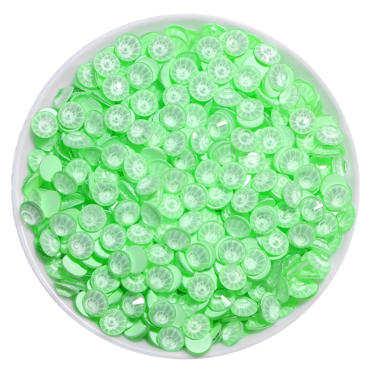 Neon Mint Mambo Glass FlatBack Neon Rhinestones WholesaleRhinestone Main image