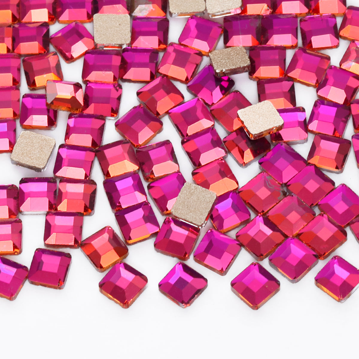 Square Shape Purple Volcano Flat Back Fancy Rhinestones WholesaleRhinestone Main image