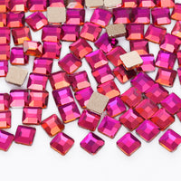 Square Shape Purple Volcano Flat Back Fancy Rhinestones WholesaleRhinestone