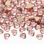 Heart Shape Champagne Flat Back Fancy Rhinestones WholesaleRhinestone