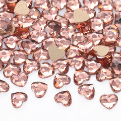Heart Shape Champagne Flat Back Fancy Rhinestones WholesaleRhinestone
