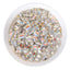 Cognac White Thin Octagon Shape Glass Pointed Back Fancy Rhinestones WholesaleRhinestone