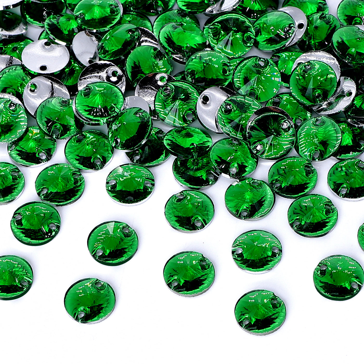 Rivoli Dark Green Resin Sew-on Rhinestones For Dance Costume WholesaleRhinestone Main image