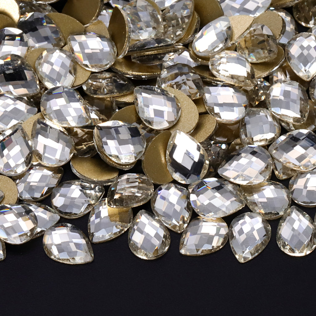 Raindrop Shape Crystal Flat Back Fancy Rhinestones