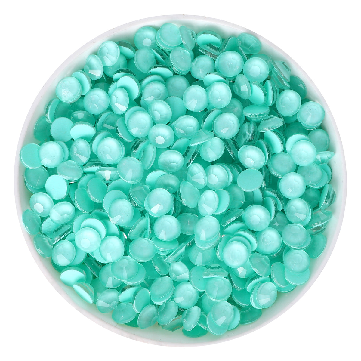 Neon Turquoise Glass FlatBack Neon Rhinestones WholesaleRhinestone Main image
